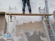Mobilné rebríkové stavebné lešenie držiaky na rebríky - Ladder Jack